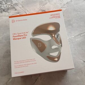NIB Dr Dennis Gross DRx SpectraLite FaceWare Pro Masque LED - White and Brown